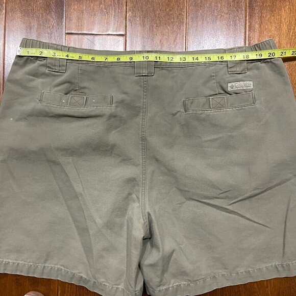 Columbia Sportswear Vintage Cargo Utility Shorts Brown Cotton Men's Extra Large - Picture 7 of 8